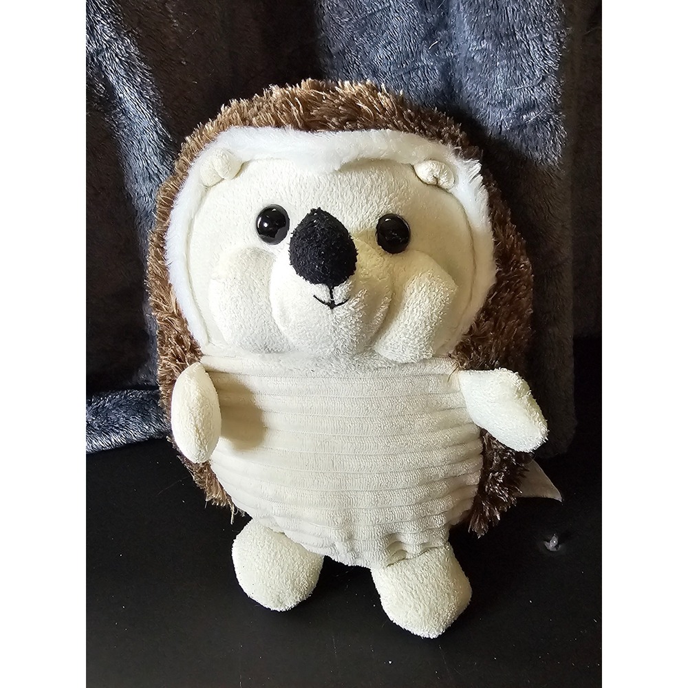 K & K Sales Soft Hedgehog 8" Plush Ribbed‎ Vintage